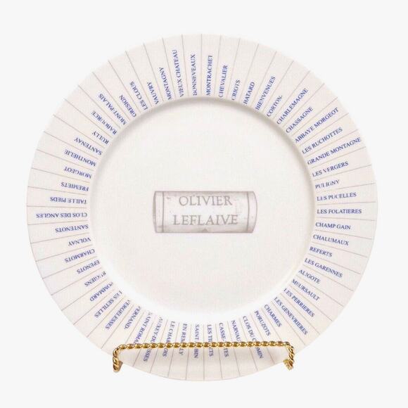 Rare Olivier Leflaive Winery House Plate France Vineyard 10" Restaurant Ware VTG - Picture 1 of 8